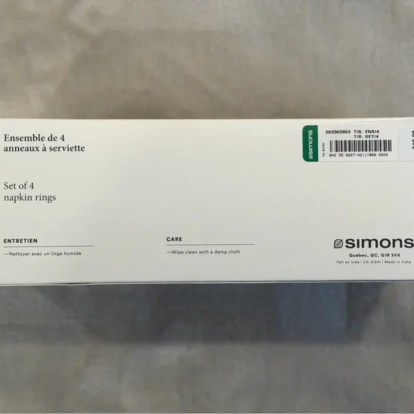 NWT Simon’s Napkin Rings (8) - Picture 3 of 3